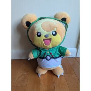 Build a Bear Nintendo Pokemon Teddiursa 16" Plush W/ Hoodie & Sound